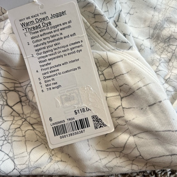 lululemon athletica White and Gray joggers - Picture 3 of 3